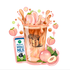 日式白桃乌龙鲜牛乳