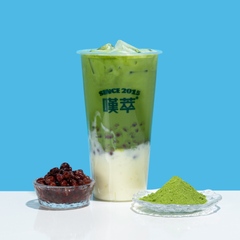 抹茶红豆米麻薯