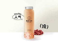 泰式古早红豆奶茶